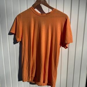 Jungmaven Jung Tee T-Shirt Top Extra Small Orange Short Sleeve Crewneck Unisex